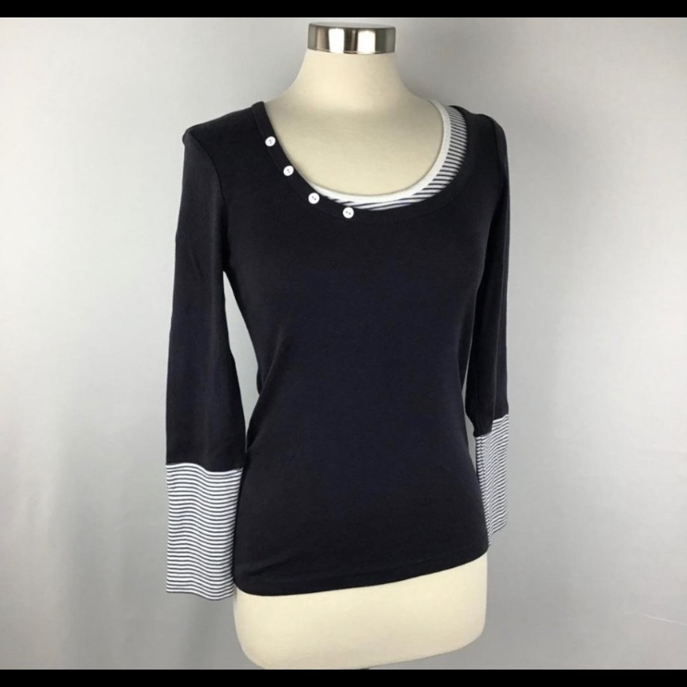 Anthropologie Tops | Le Phare De La Baleine Scoop Neck Tee Size M
